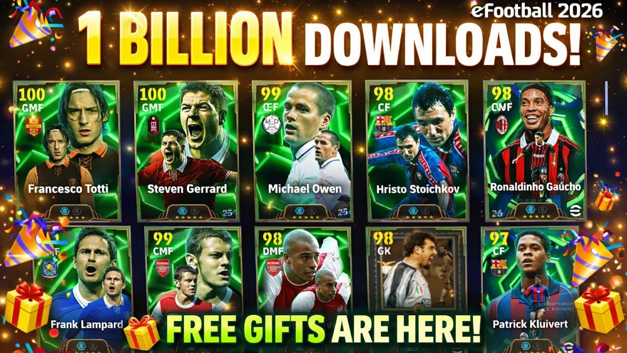 1 BILLION DOWNLOADS 😱 FREE EPIC PLAYERS & REWARDS | eFootball 2026