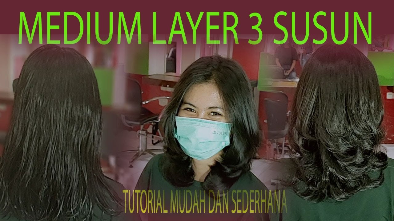 Medium Layer  3 Susun Yang Lagi Hits Di Tiktok, Medium layer cutiing tutorial