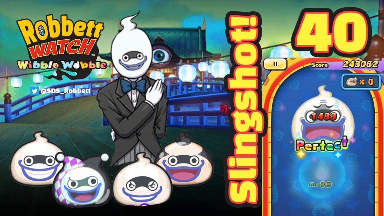 Yo-kai Watch Wibble Wobble #40: Whisper Slingshot! Dressed-up Whisper SS! Robbett Watch