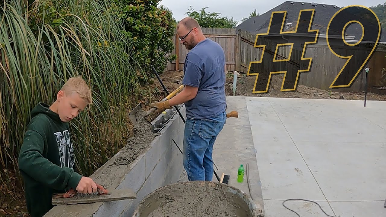 Grouting A Wall With Kid Power! Shop Build #9