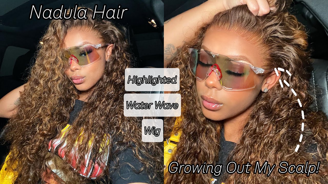 Coming Out My Scalp 😍 Highlighted Water Wave Wig ft Nadula Hair