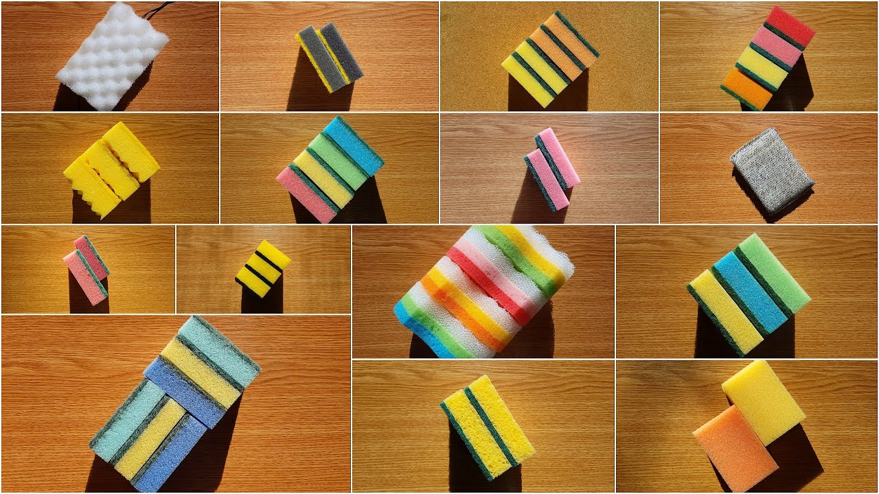 Long dry sponge squeezing compilation PART 3 ASMR |WATCH IN HD|