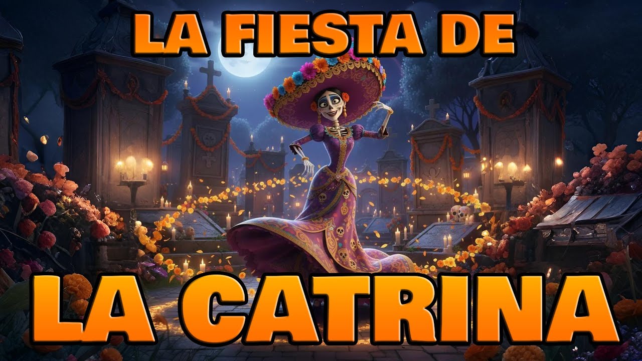 La Fiesta de la Catrina - Canciones Infantiles de Halloween - CancionKids #calaveras #diademuertos