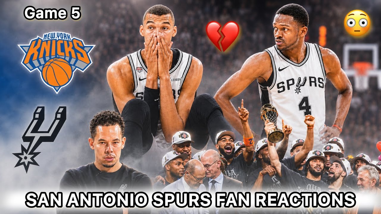 SAN ANTONIO SPURS HEARTBREAK💔 || Spurs Fans INSANE CRASHOUT REACTIONS To 94-90 Finals Loss vs Knicks