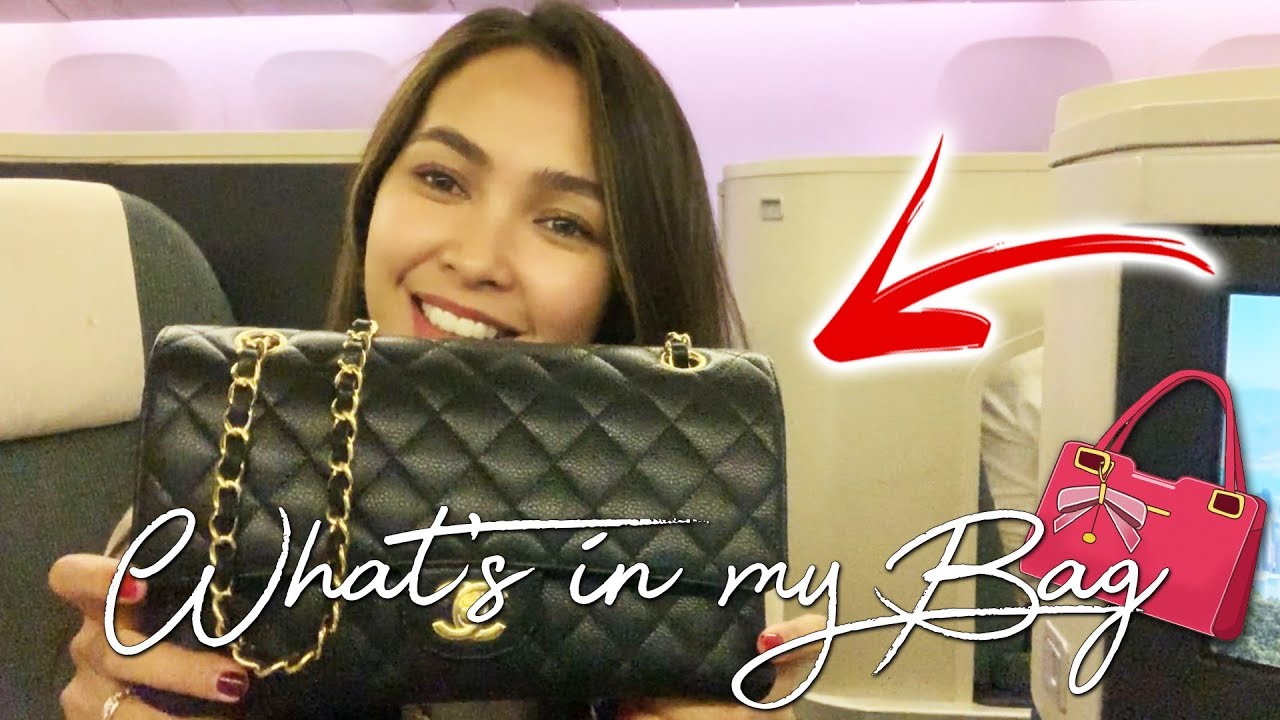 IN FLIGHT - WHAT'S IN MY BAG? | Catherine Rem Vlog