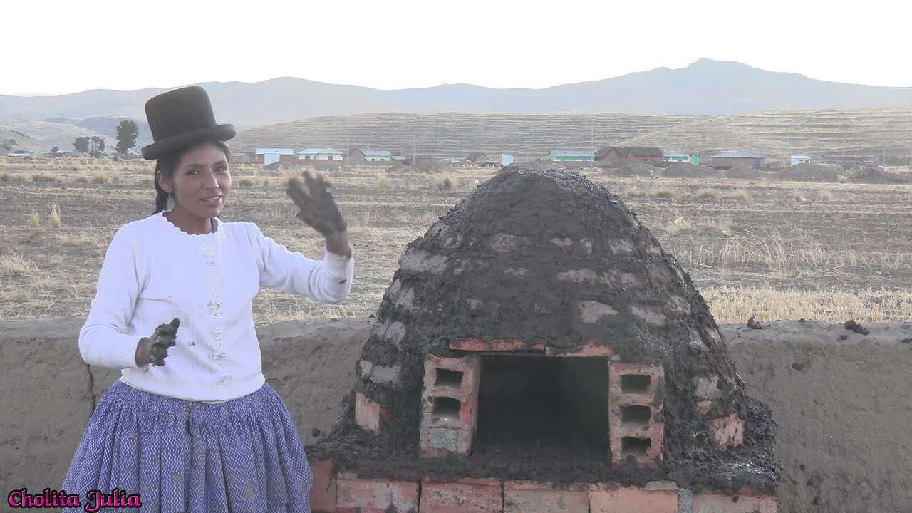 Haciendo Mi HORNO CASERO a BASE de BARRO Y LADRILLOS Reciclados - Cholita Julia
