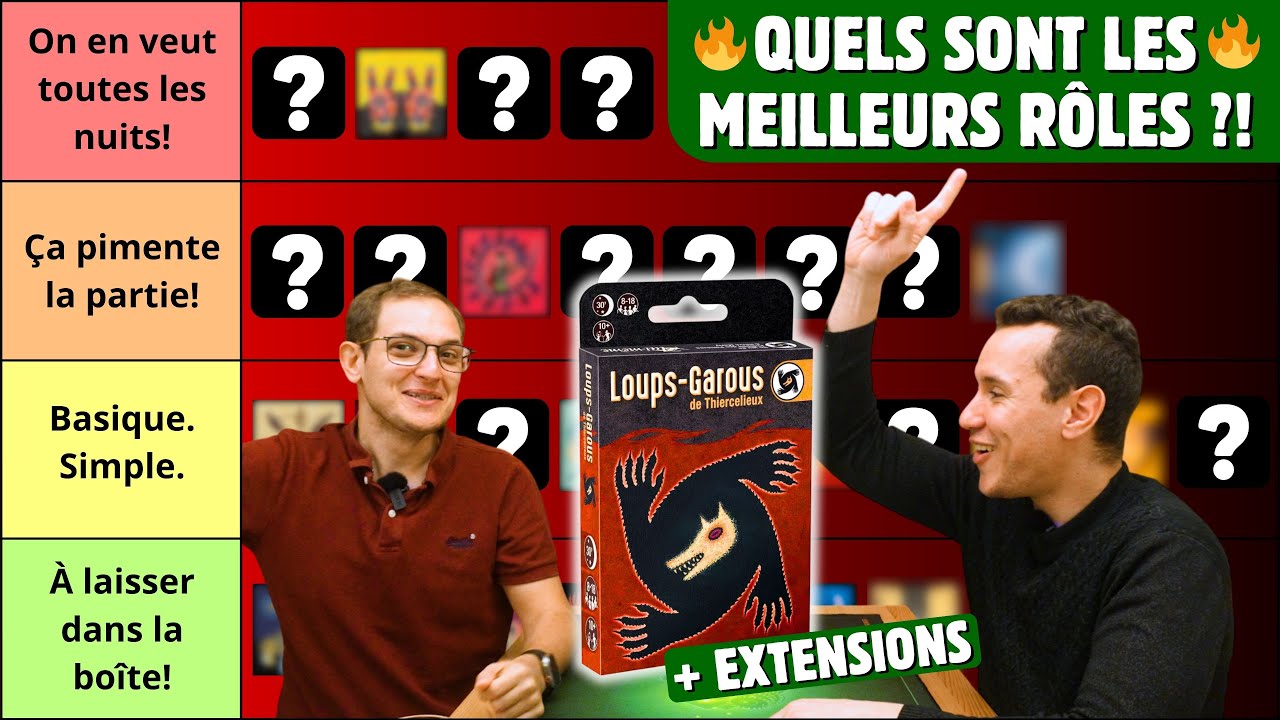 🐺 J'explique et je note TOUS les rôles du LOUP-GAROU - extensions incluses