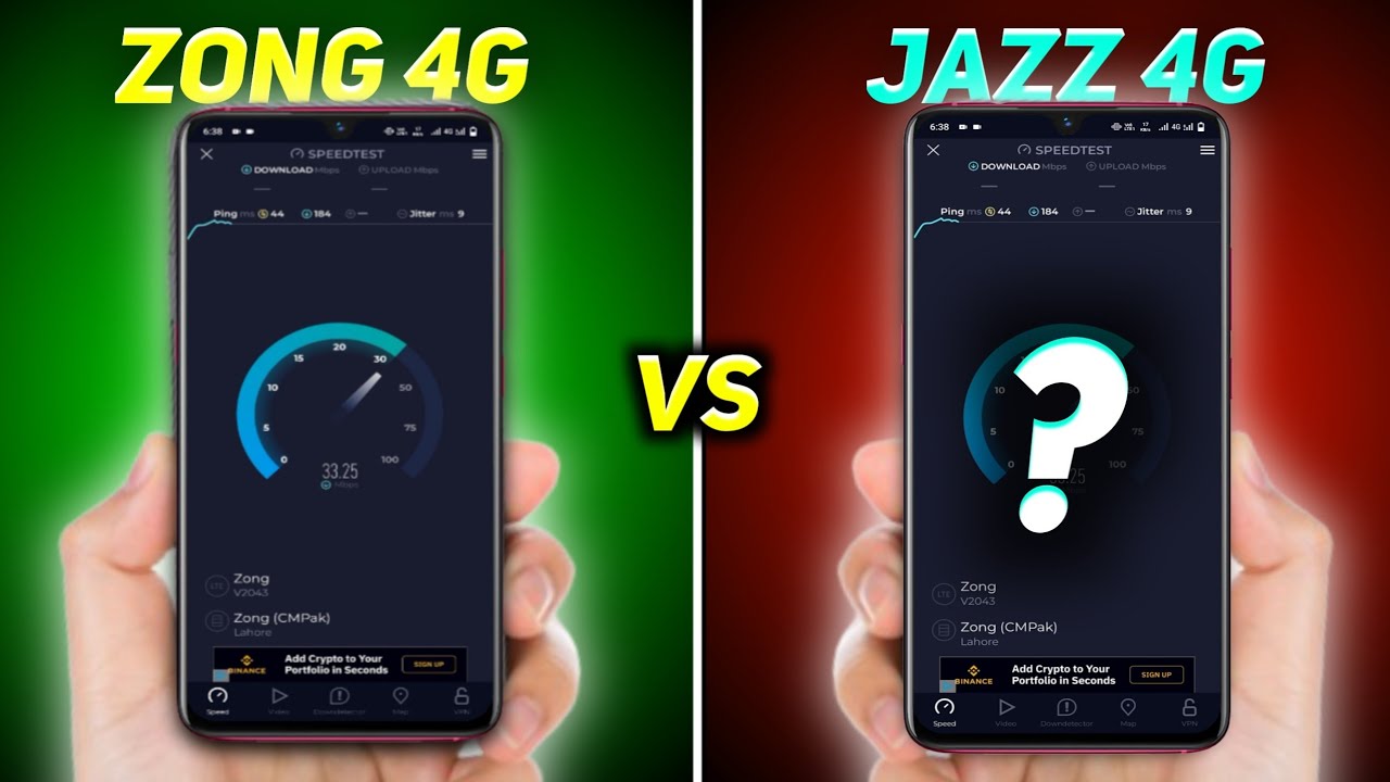 Zong Vs Jazz Internet speed test (Shocking Results)😱 | jazz vs zong speed test | internet speed test