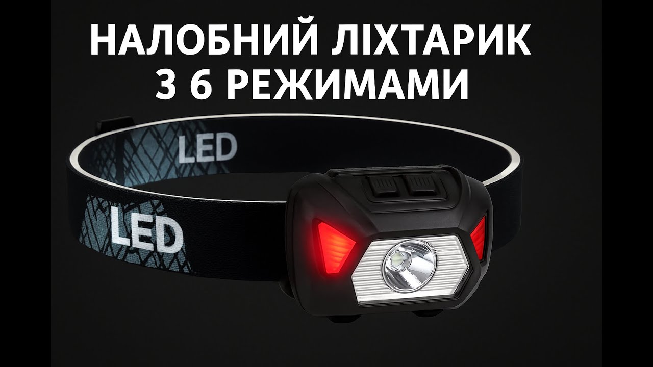 Огляд налобного ліхтарика з AliExpress: режими, час роботи та тест акумулятора
