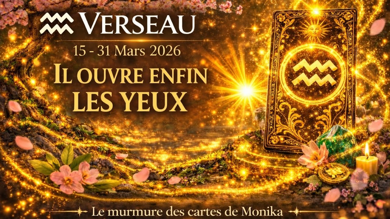 ♒️ Verseau-Il ouvre enfin les yeux ! 💜|15-31 mars 2026