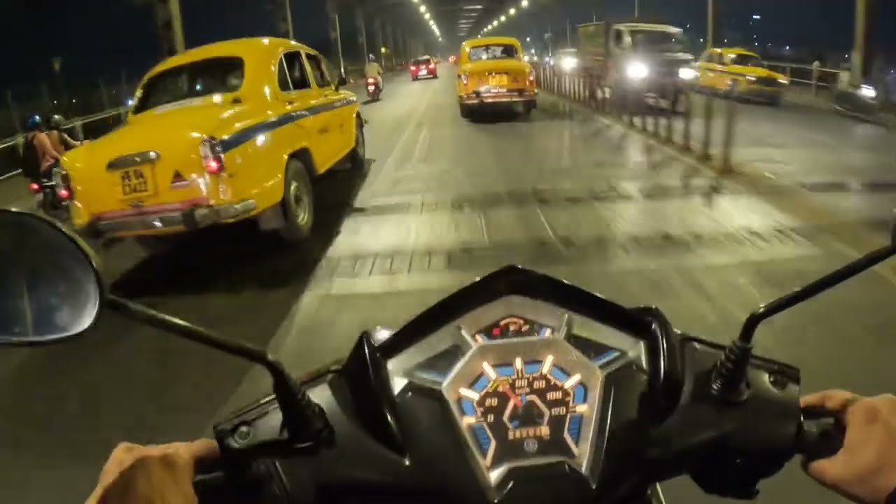 My moto vlog/kolkata howrah bridge night view/#youtuber #motovlog #youtube #kolkata