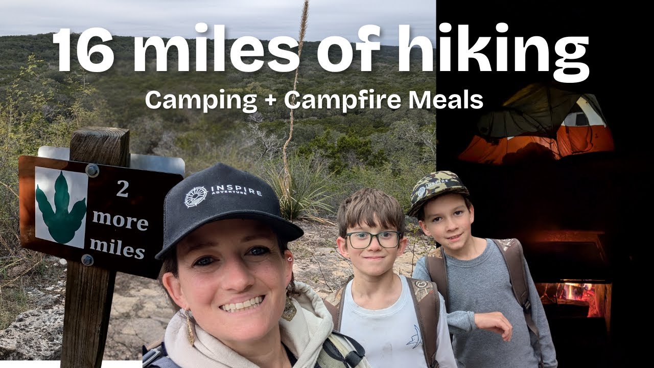Семейный отдых на природе в Техасе 🏕️ Каньон Говернмент ⛰️ Пешие прогулки, ужин у костра и природа 🥾
