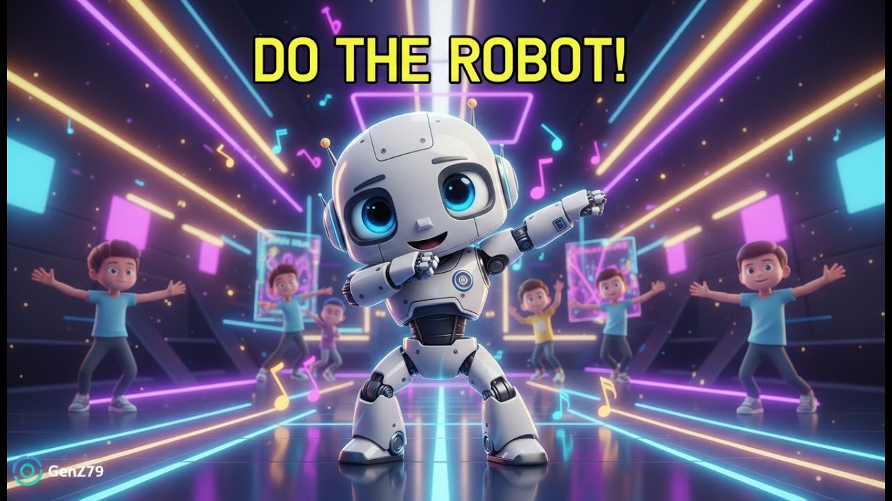 THE ROBOT DANCE 🤖⚡ Action Song for Kids | Move & Freeze Dance | GenZ79