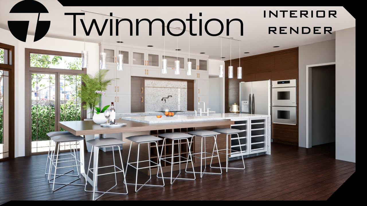 Twinmotion Interior Kitchen  Render Workflow Archviz