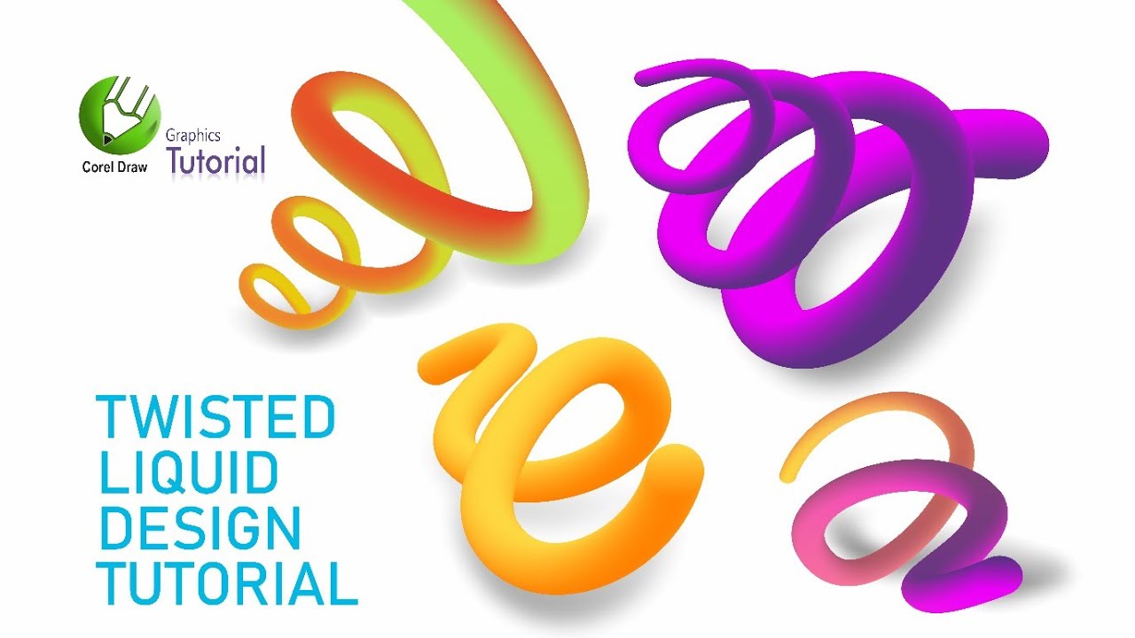 Twisted Liquid Design Tutorial in Corel Draw