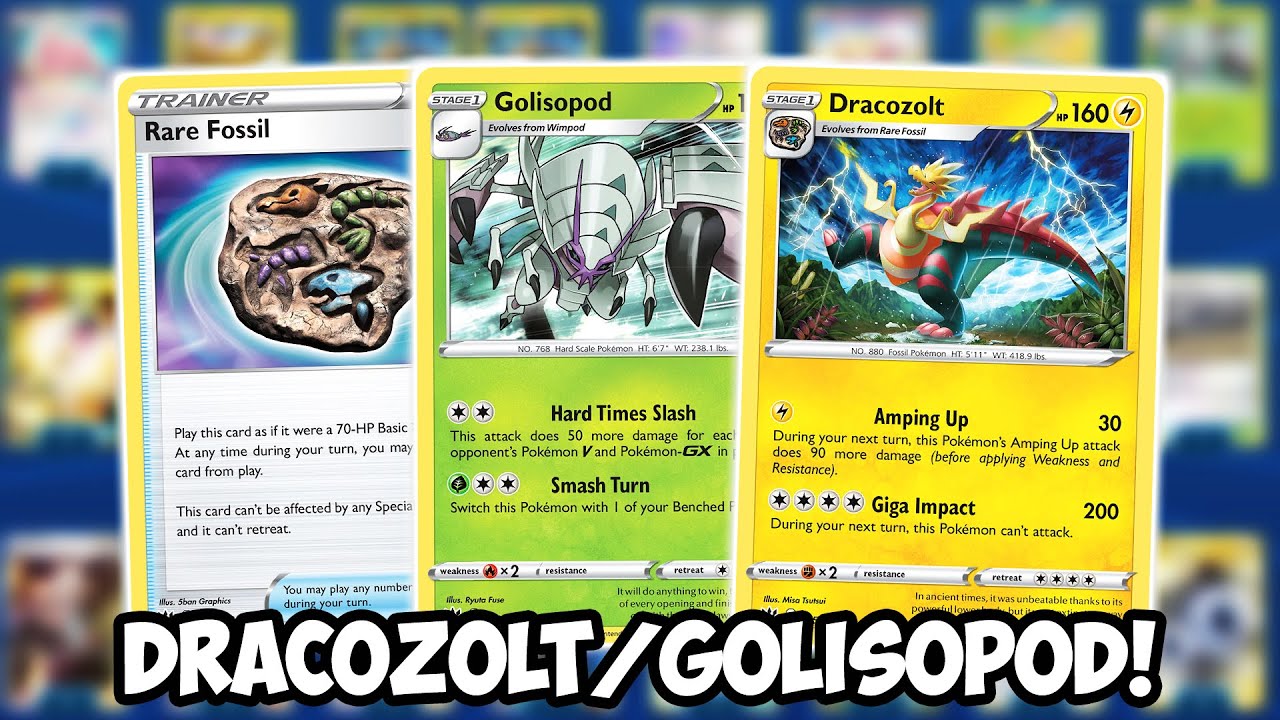 NEW Dracozolt Deck! Rare Fossil! W/Golisopod! Darkness Ablaze PTCGO