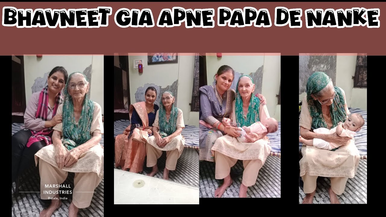 Bhavneet gia apne papa de nanke 😊 nani nu mile 🤗 