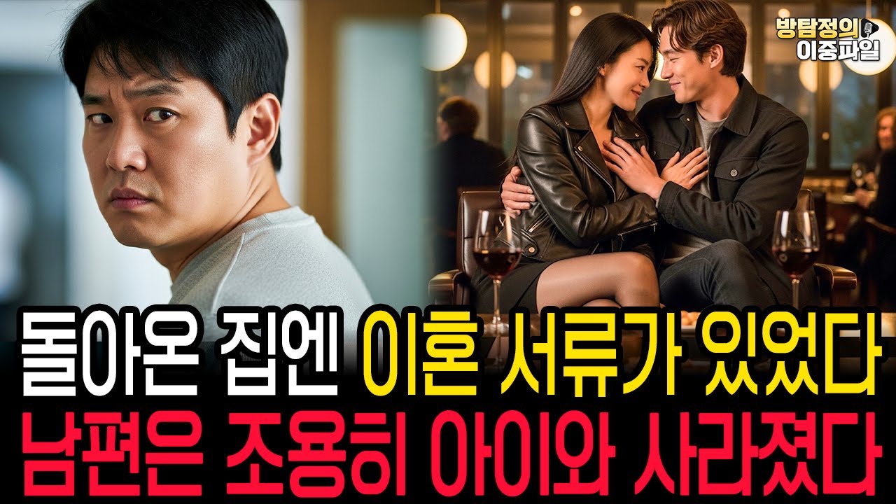 (실화사연) 공연이 끝난 후 집에 돌아온 아내는 식탁 위에 놓인 이혼 서류를 보았고, 남편은 한마디 없이 아이를 안고 떠났다.