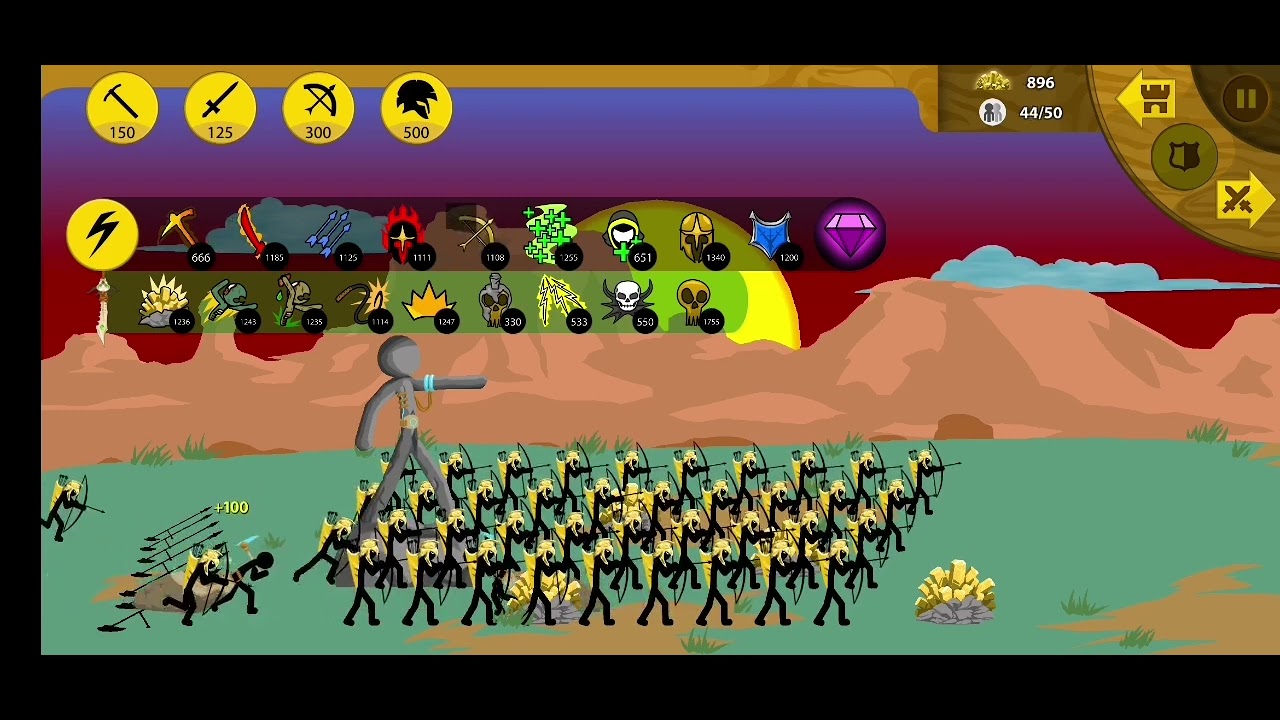 Golden Archidons Vs Merics and Magikills - Stick War Legacy