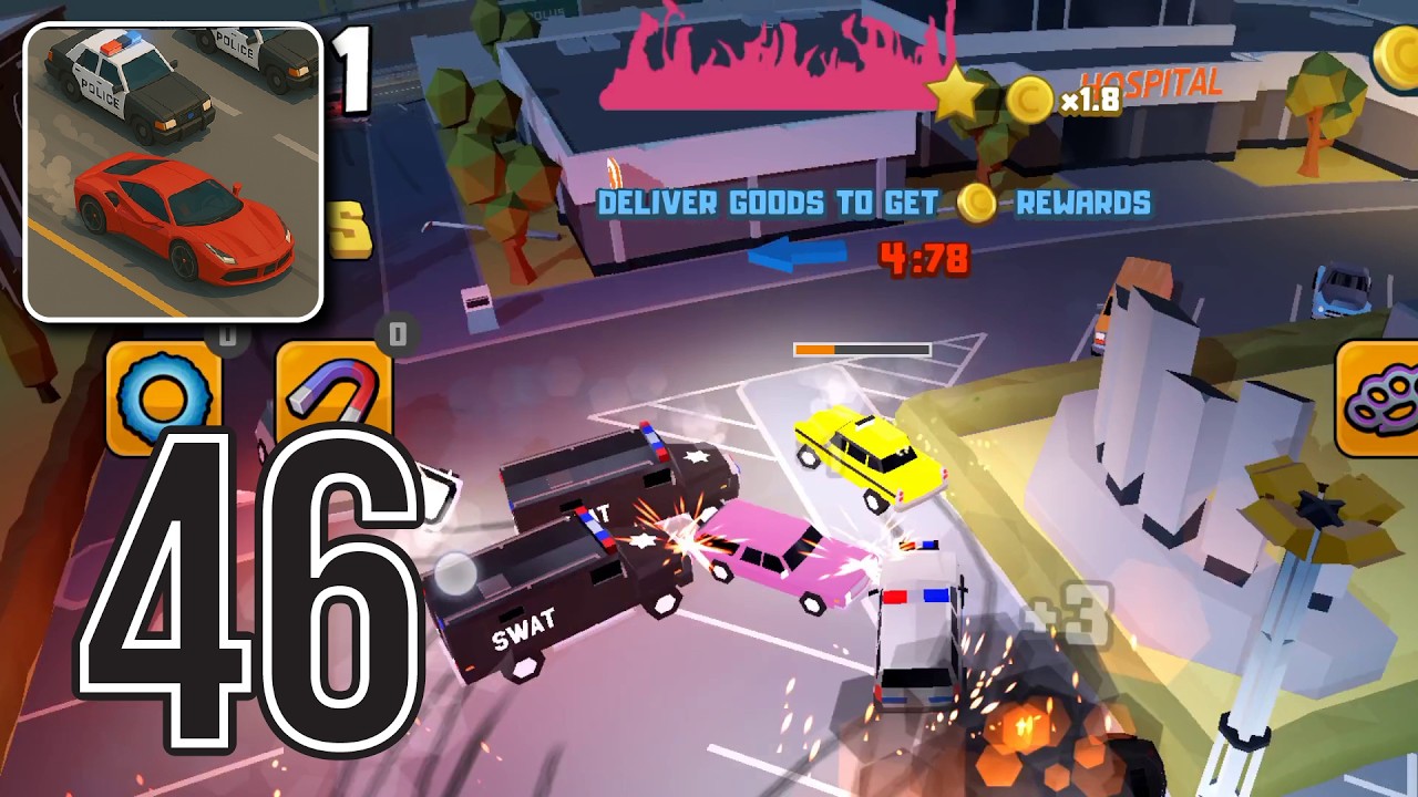 Reckless Getaway 2: Car Chase - Classic Taxi - Gameplay Walkthrough Part 46