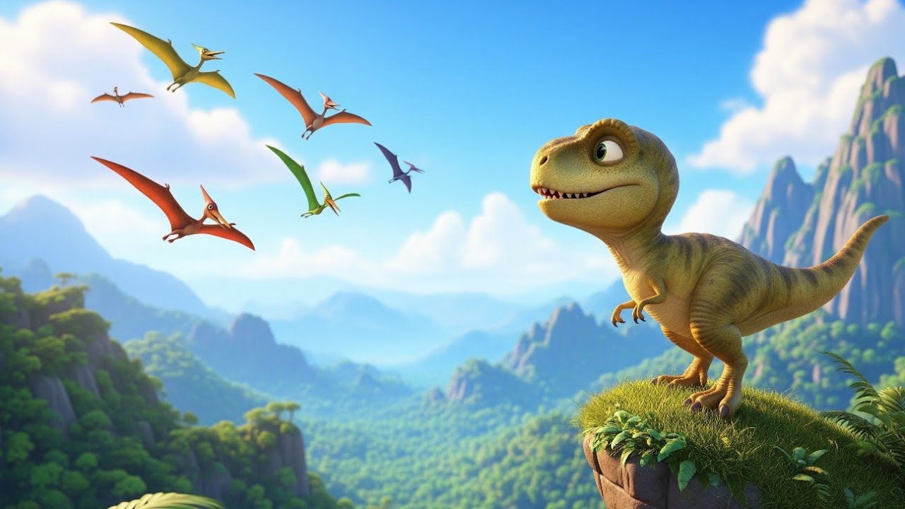 Baby T-Rex on the Mountain | Fun Dinosaur Adventure for Kids