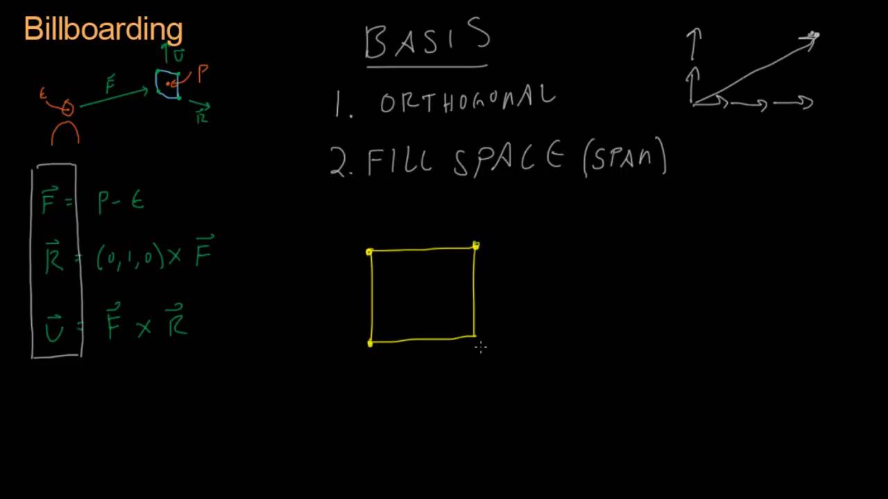 Math for Game Developers - Billboarding (Basis Vectors)