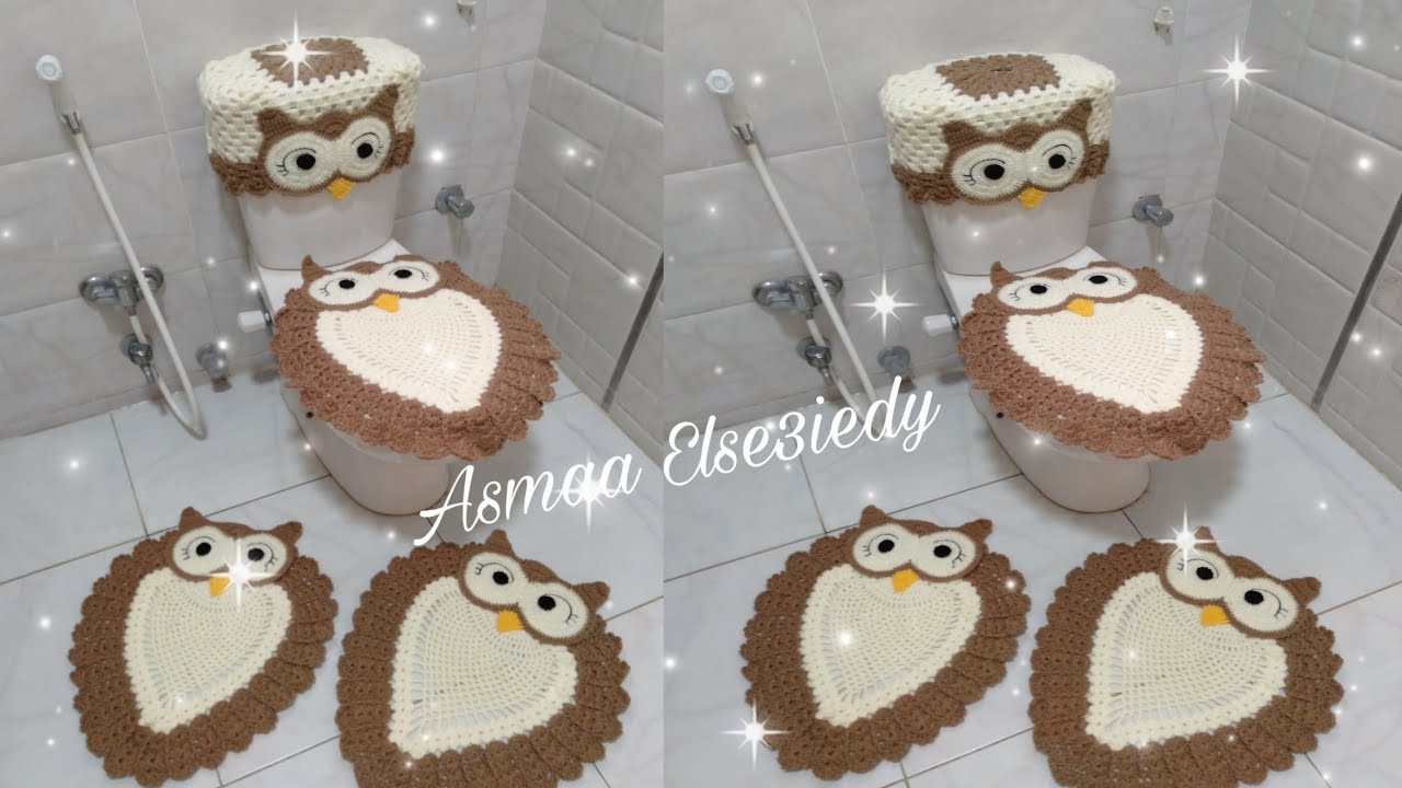كروشيه طقم حمام كروشيه الأكثر طلباً خطوة بخطوة 👍👍👍(الجزء الاول)