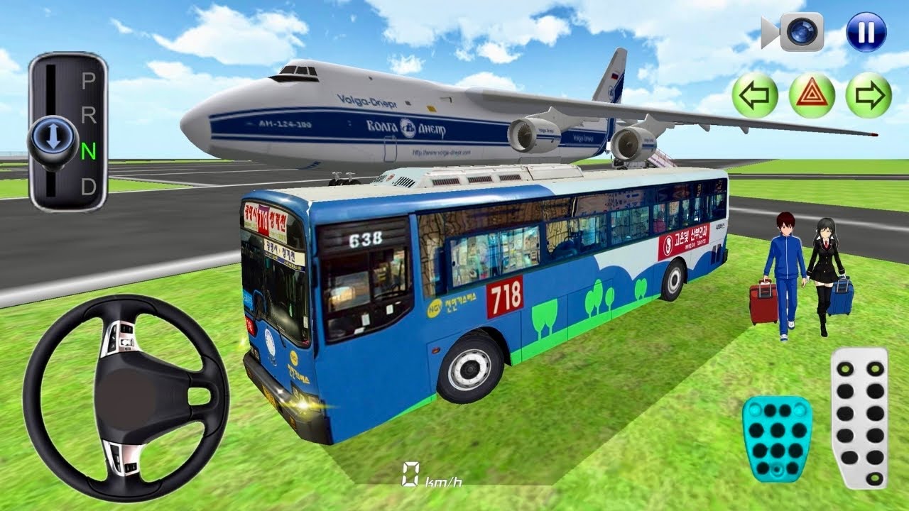 New Big City Bus in the airport - 3D Driving Class - Best 3D Simulation video gameplay 2026 |