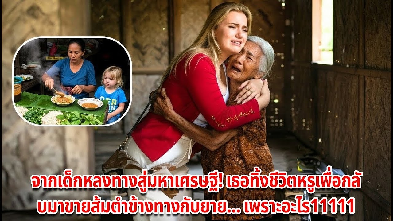 จากเด็กหลงทางสู่มหาเศรษฐี! เธอทิ้งชีวิตหรูเพื่อกลับมาขายส้มตำข้างทางกับยาย... เพราะอะไร?
