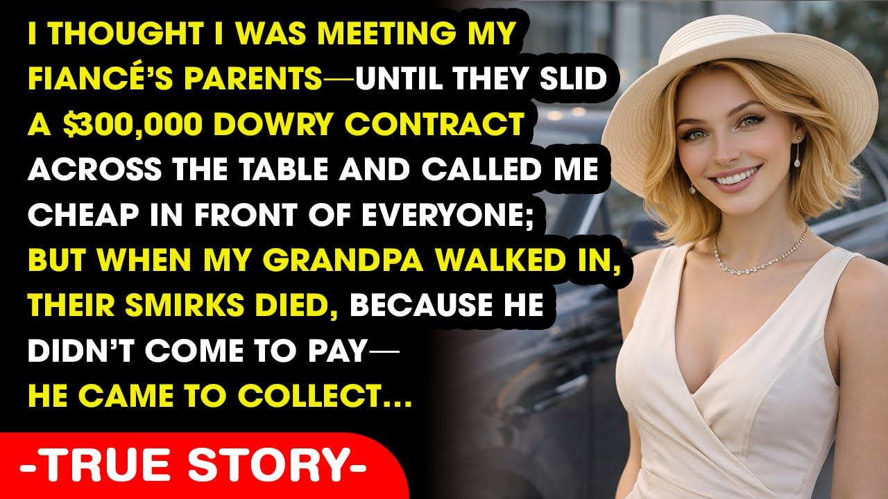 My Fiancé’s Parents Demanded A $300K Dowry, Then Called Me “Cheap”—Until My Billionaire Grandpa ...