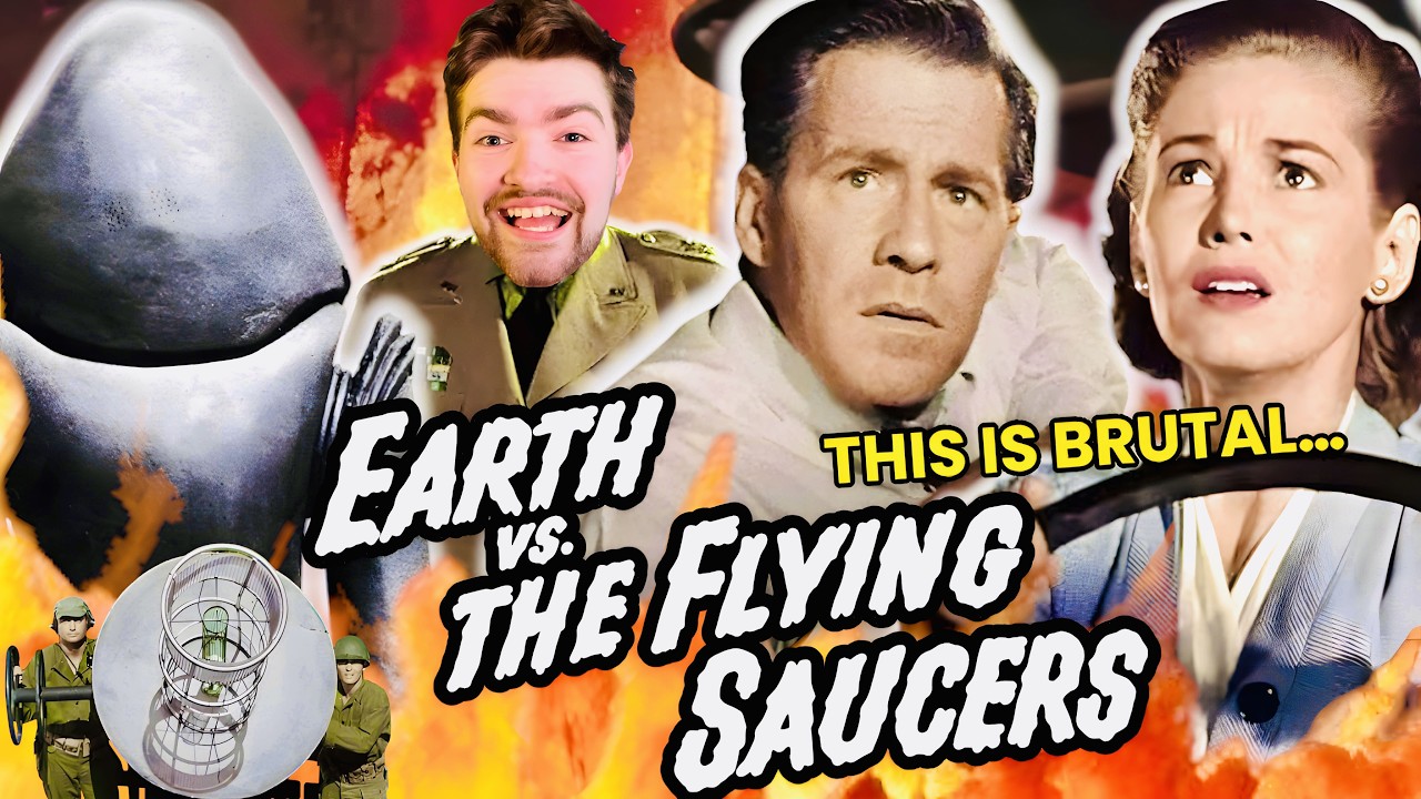 Watching *Earth vs the flying saucers* (1956) and it’s ACTUALLY INSANE…