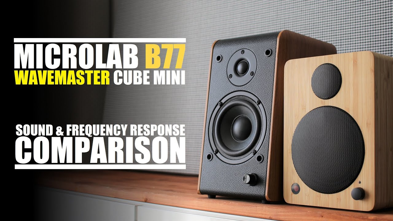 Microlab B77  vs  Wavemaster Cube Mini Neo  ||  Sound & Frequency Response Comparison