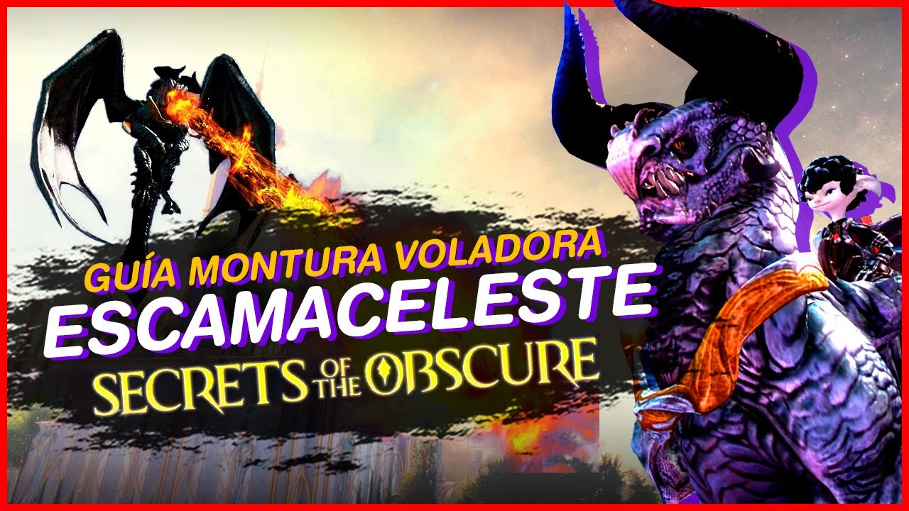 Cómo obtener el ESCAMACELESTE | Secrets of the Obscure | Montura voladora | Guild wars 2