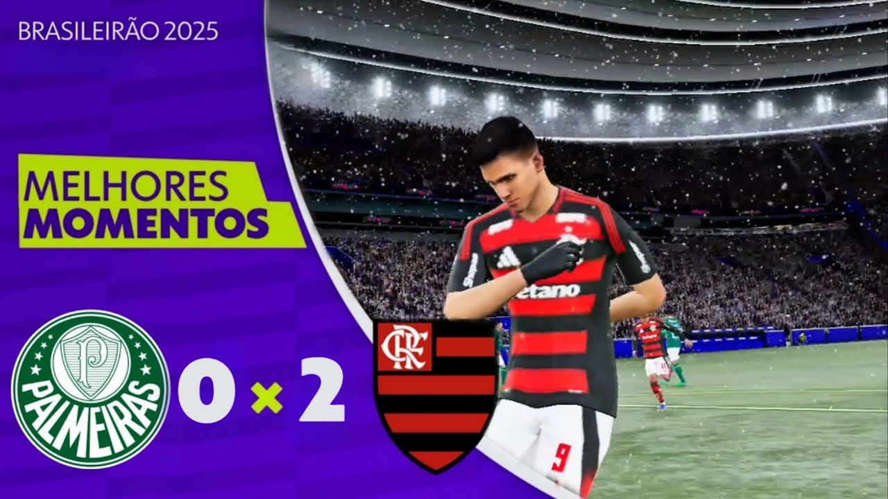 FLAMENGO 2 X 0 PALMEIRAS | MELHORES MOMENTOS | BRASILEIRÃO 2026 | ge.globo
