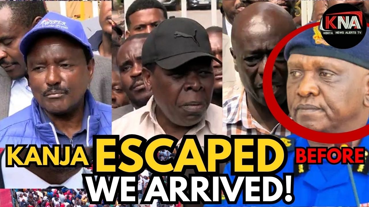 KANJA GETS ESCAPES OFFICE BEFORE GACHAGUA, KALONZO, WAMALWA AND THEIR TROOPS ARRIVED AT JOGOO HOUSE.