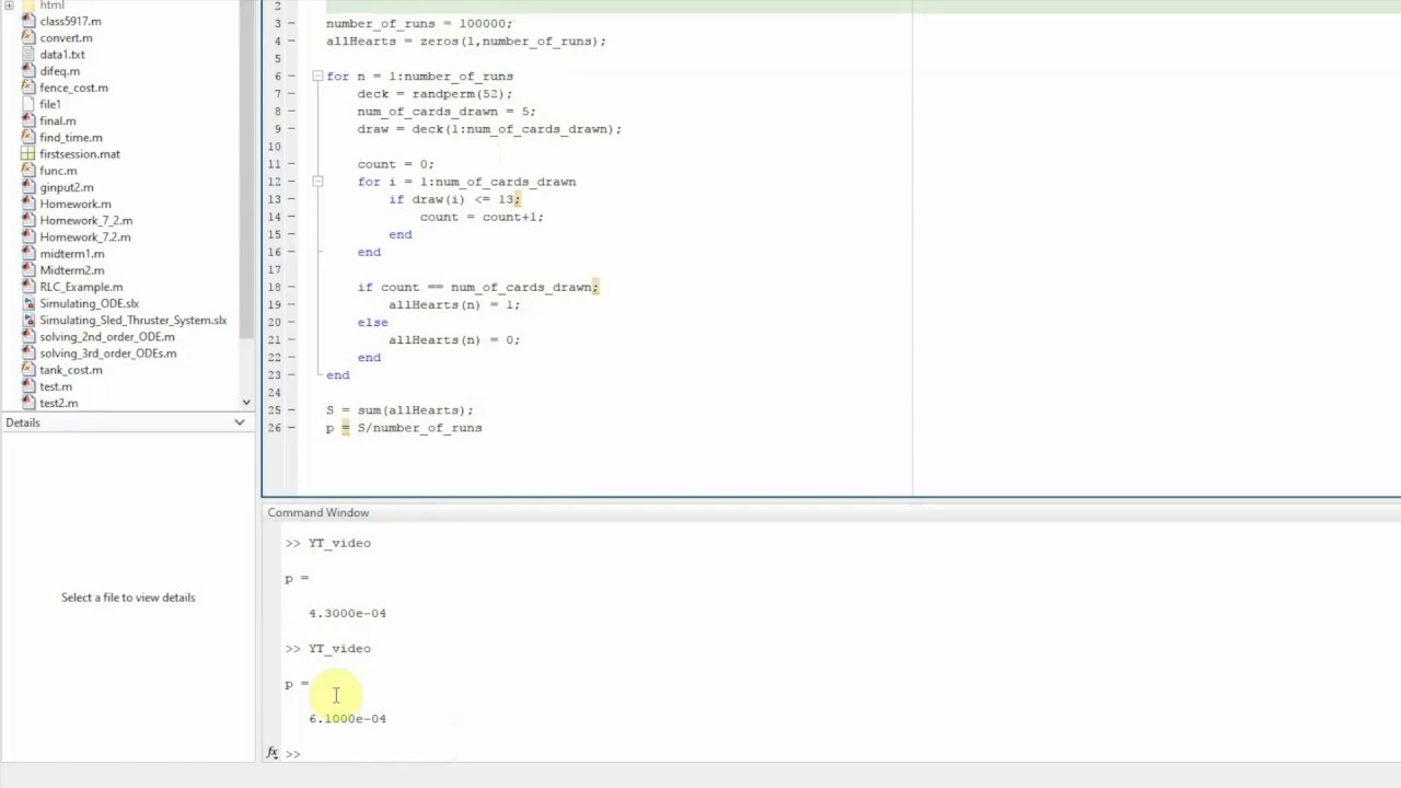 Part 1: Monte Carlo Simulations in MATLAB (Tutorial)