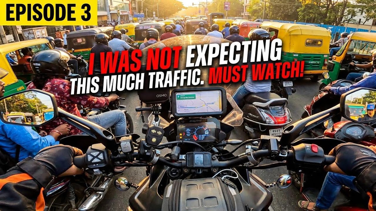 Unexpected Traffic Jam in Puducherry! | Ultimate Motovlog Adventure You Can't Miss! Eposide 3