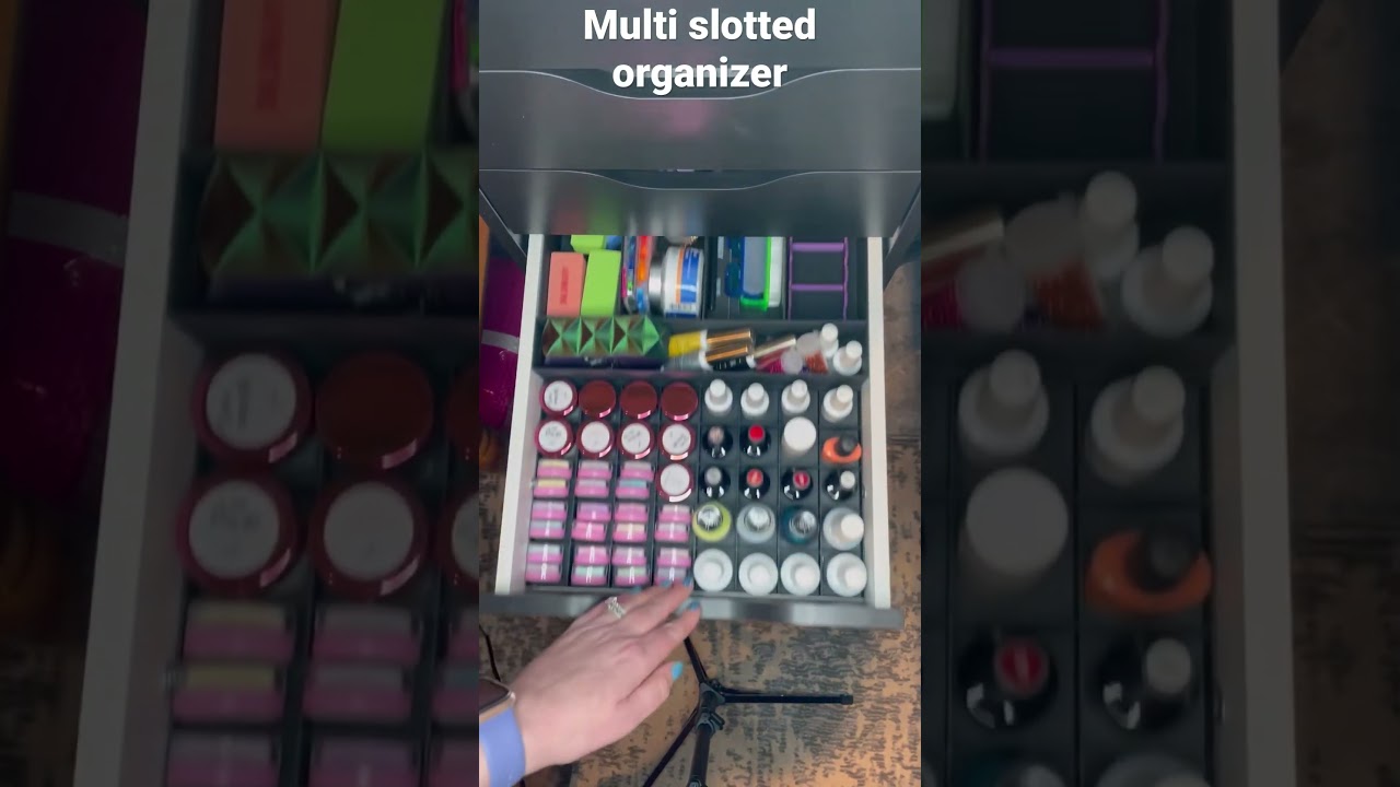 Alex drawer organizer with multi slotted holder