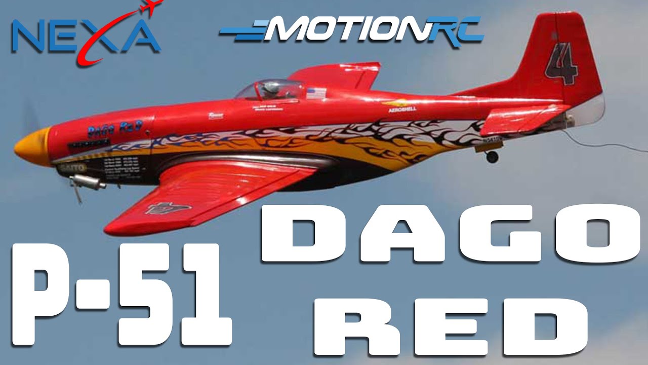 Nexa P-51 Mustang Dago Red Fun Flight | Motion RC