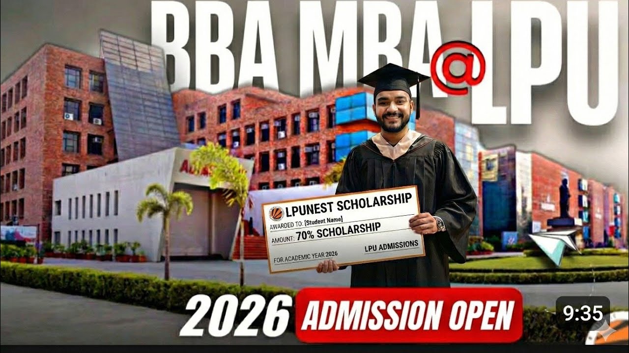 LPU Management Course Admission Open 2026 | LPUNEST MBA | LPUNEST BBA | LPU Admissions & Scholarship