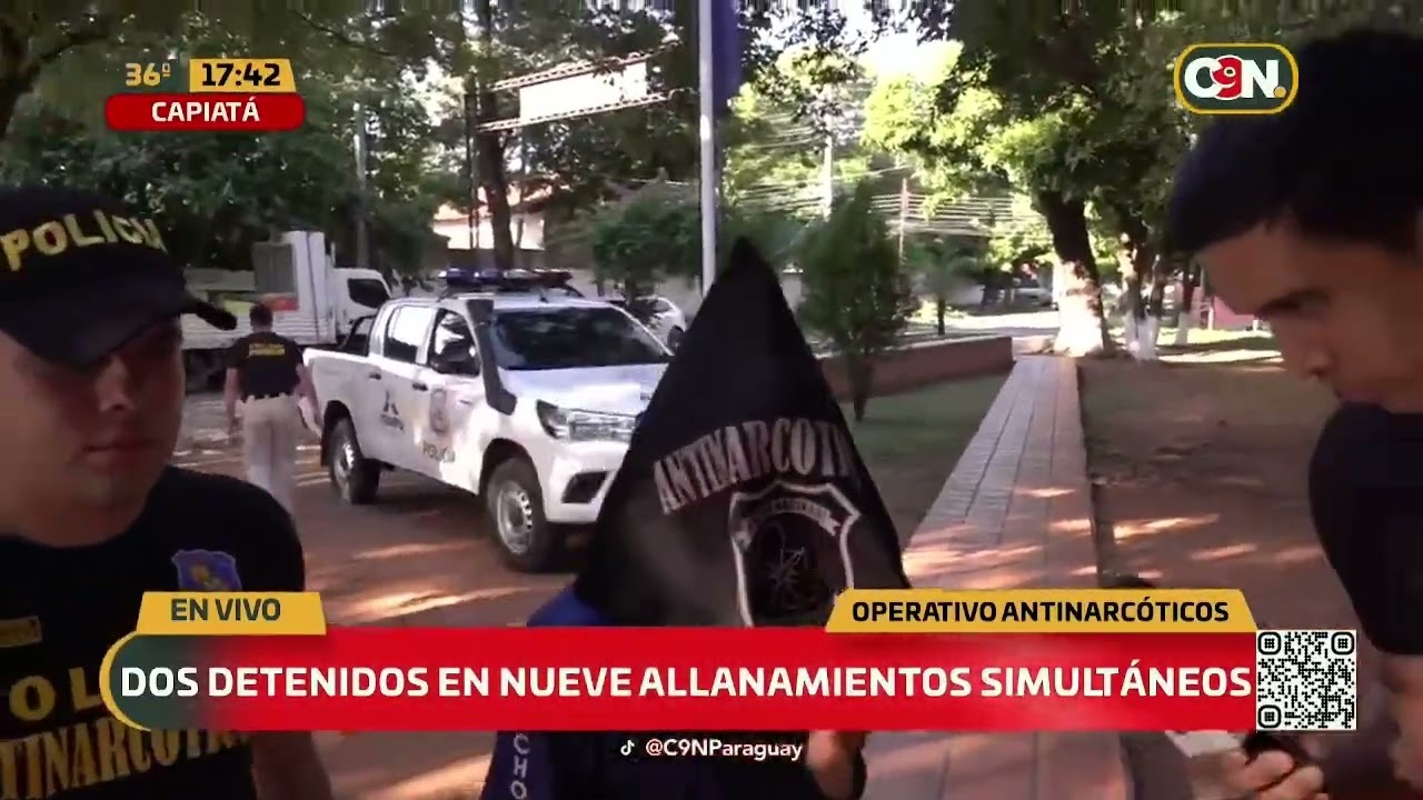 Operativo antidrogas en Capiatá