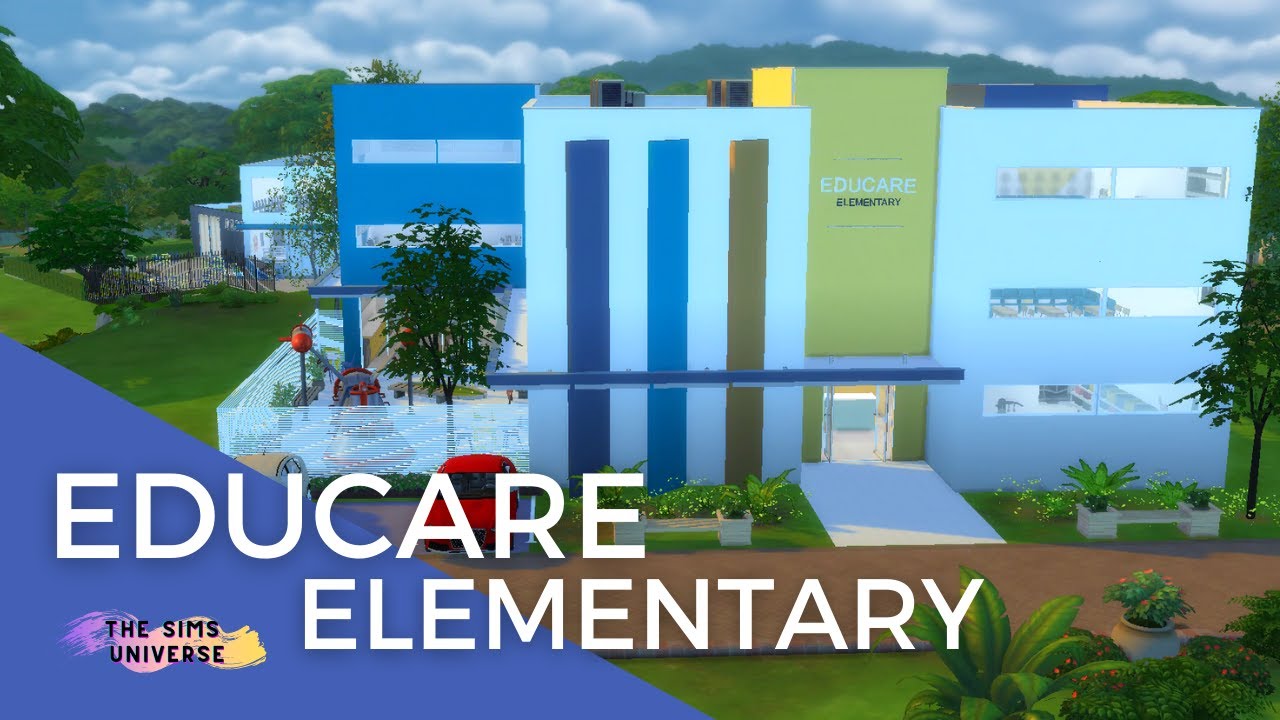 EDUCARE ELEMENTARY SCHOOL (Escola do Ensino Fundamnetal) | The Sims 4 Speed Build