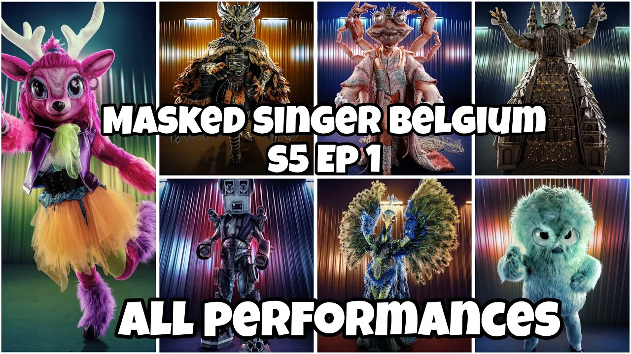Masked Singer Belgium S5 Ep 1 All Performances | Group A Perimere