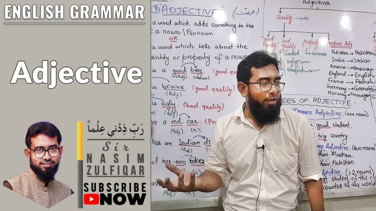 Adjectives in Urdu/Hindi (Sir Nasim Zulfiqar)