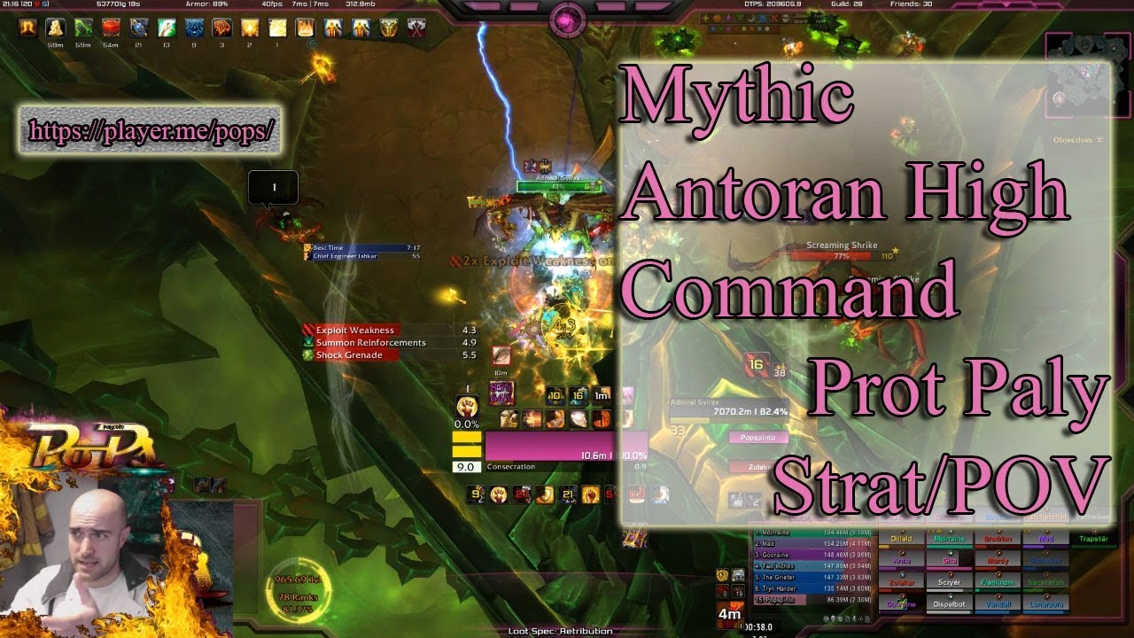 7.3.5 Antoran High Command (Mythic) 1.8mil DPS!!!