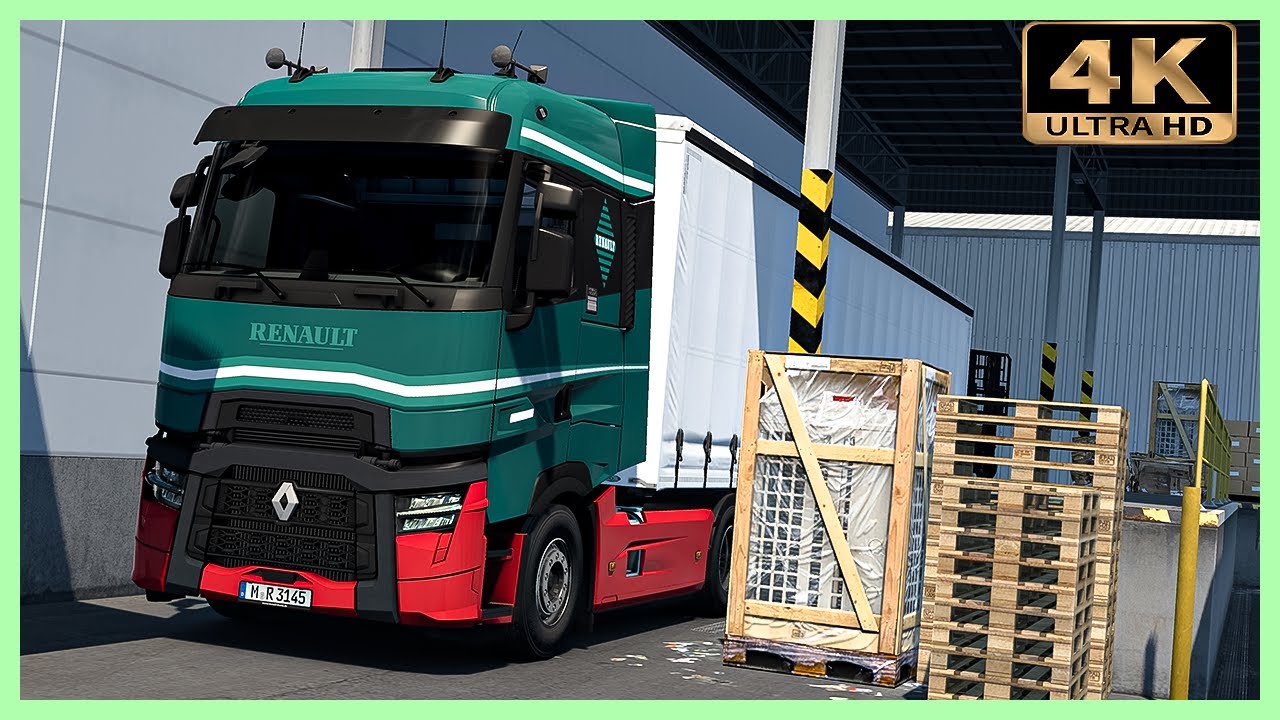 Renault Range T Сustom transporting Oranges from Spain | Euro Truck Simulator 2 Gameplay 