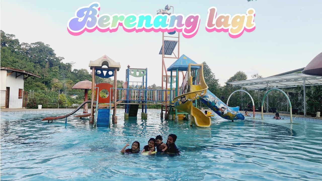 Ajak bocil mandi kolam renang lagi // si bayi sangat senang