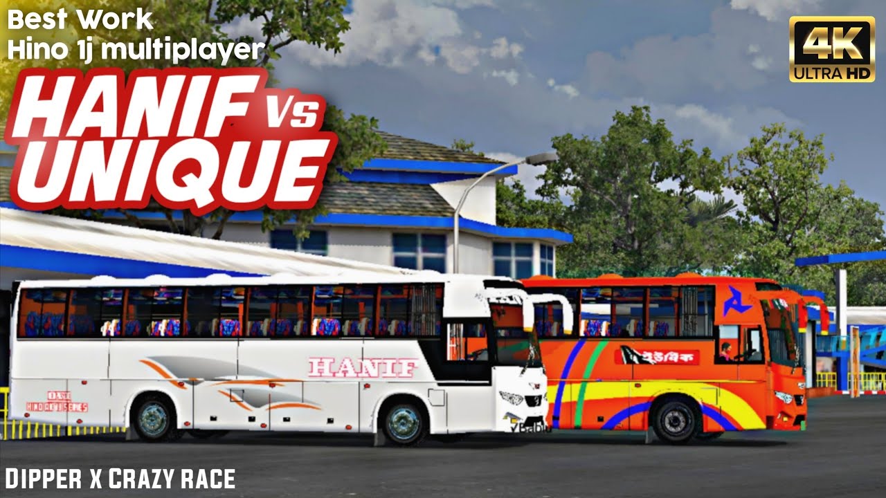 Hanif VS Unique - Crazy Dipper & Race | BUSSID