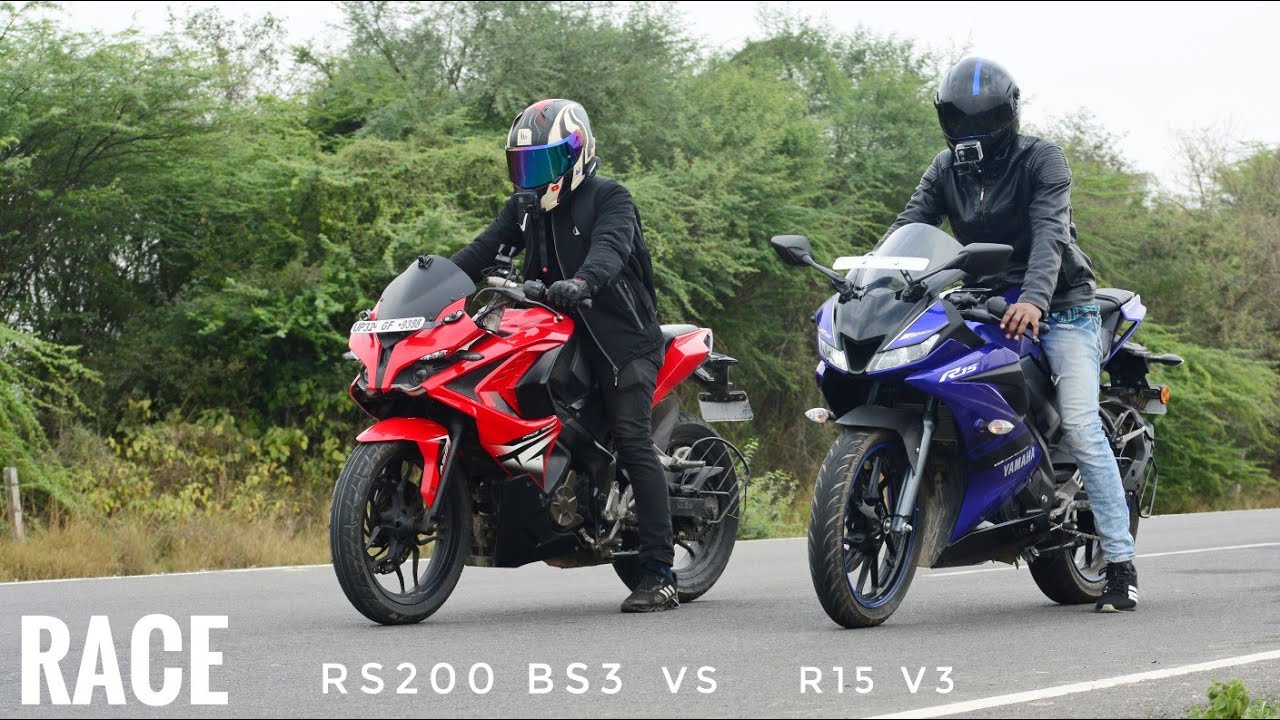 Pulsar RS200 BS3 VS R15 V3 | Long Race | Highway Battle | Top End