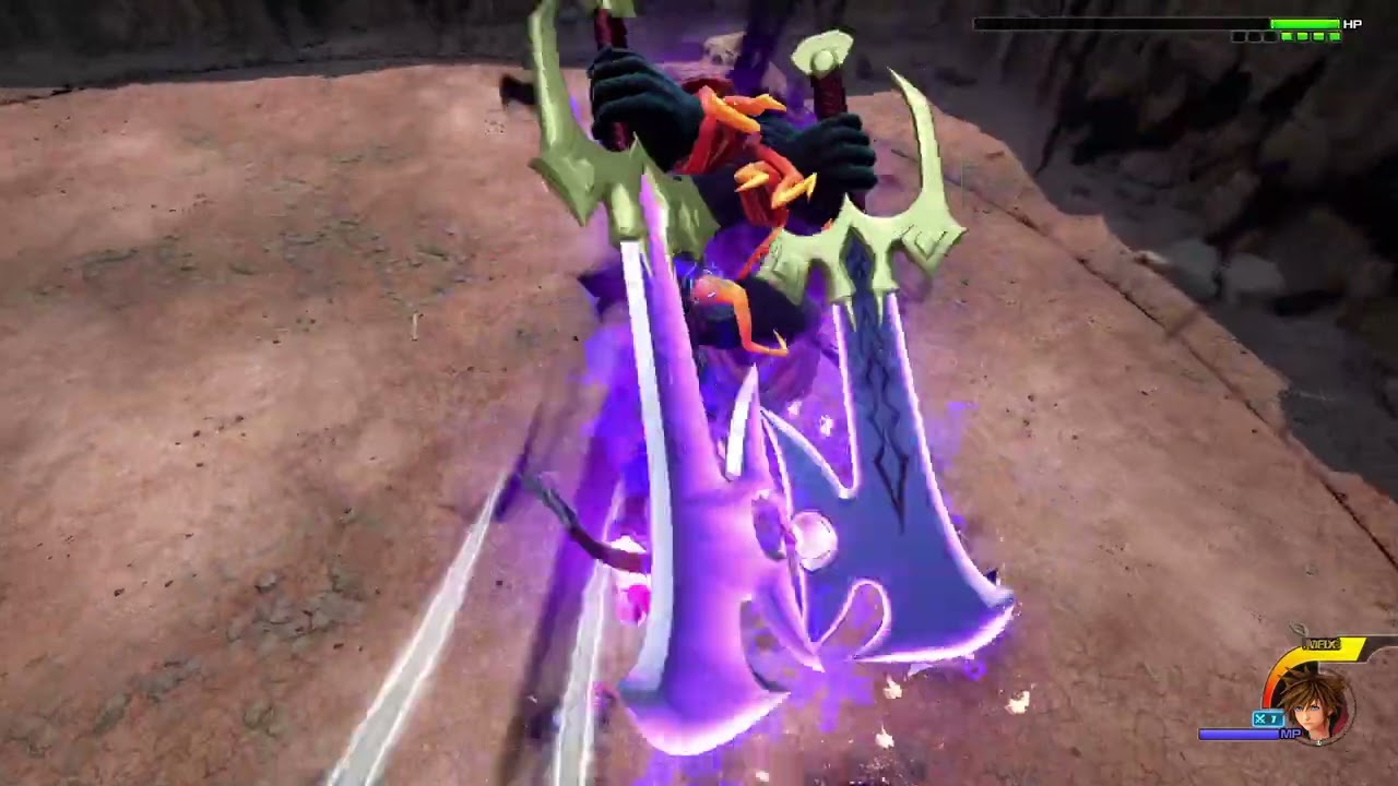 KH3 boss VS boss 12: Dark Inferno VS Xigbar & Riku Replica